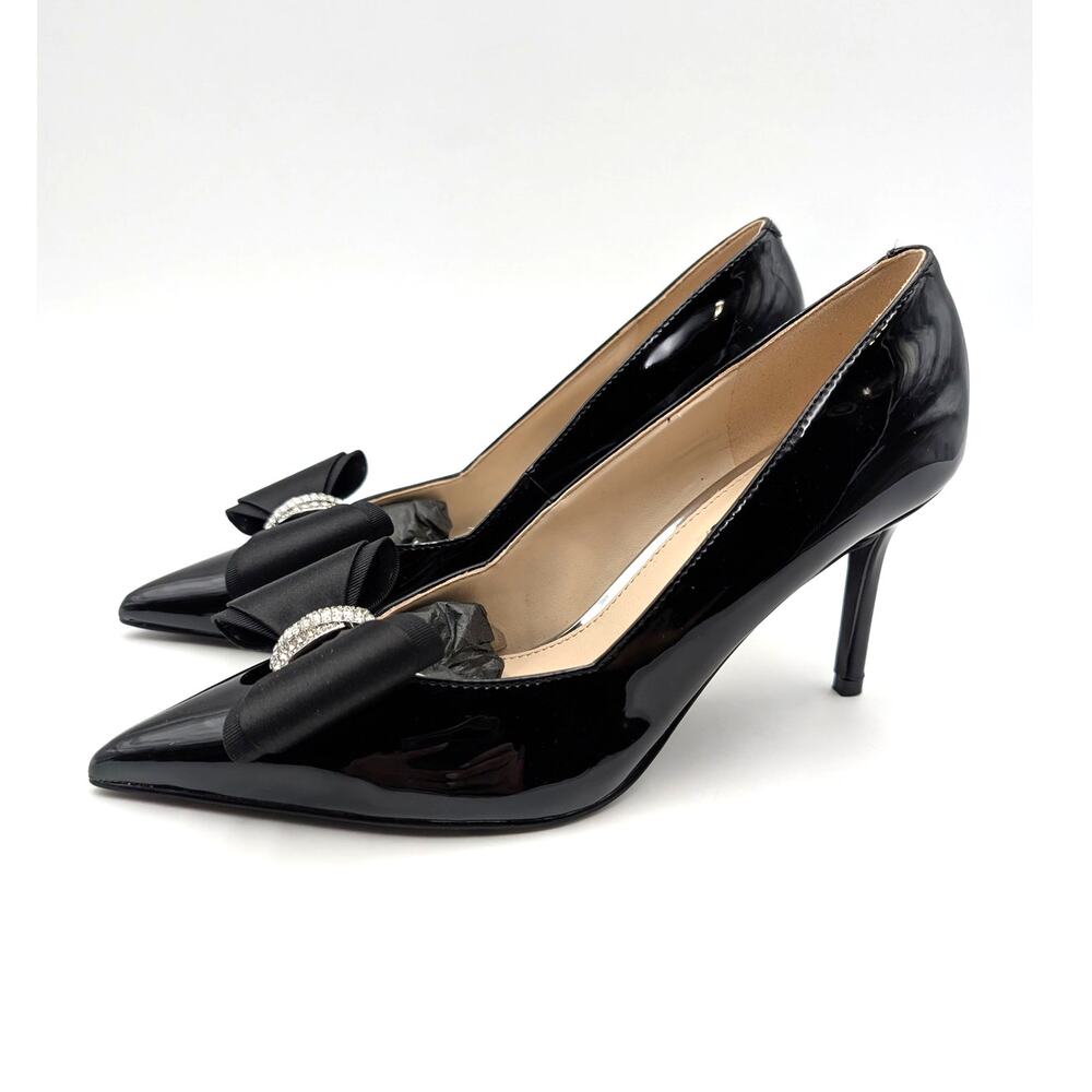 Nine West Ceryn Pointed Toe Stiletto Heel Pump Women's Black Size US7M EU37.5
